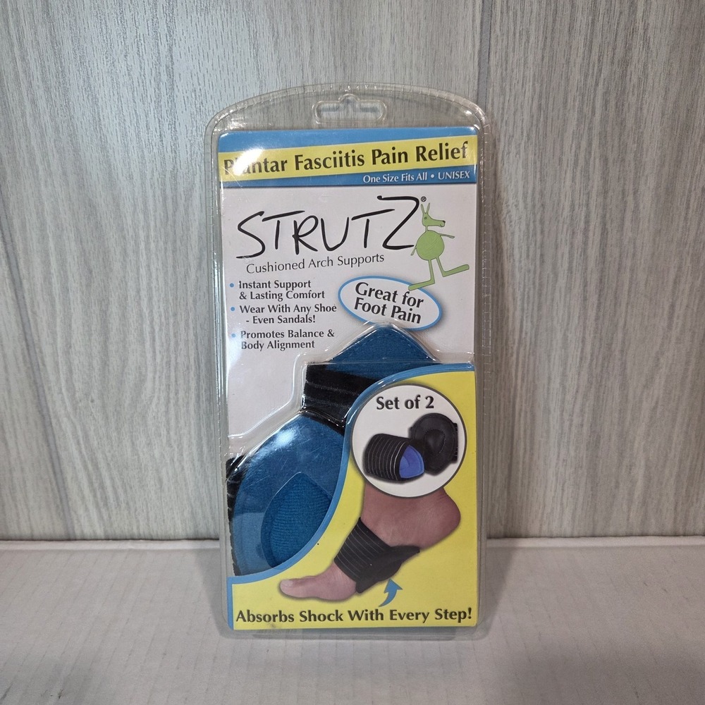 (Strutz) Plantar Fasciitis Pain Relief Cushioned Arch Supports Set Of 2